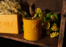 Load image into Gallery viewer, Beeswax Candle-Bee Pillar
